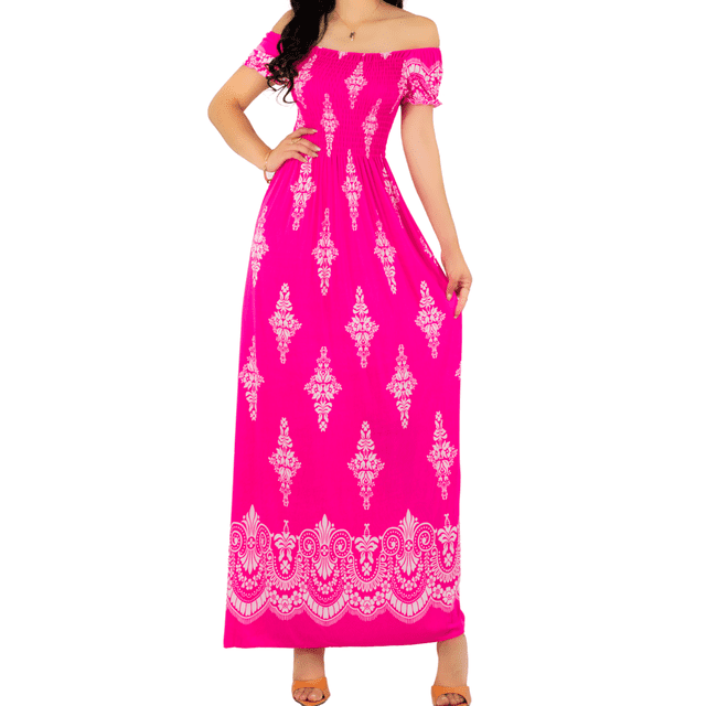 Vestido Maxi Casual Mujer Largo Cómodo Estilo Boho
