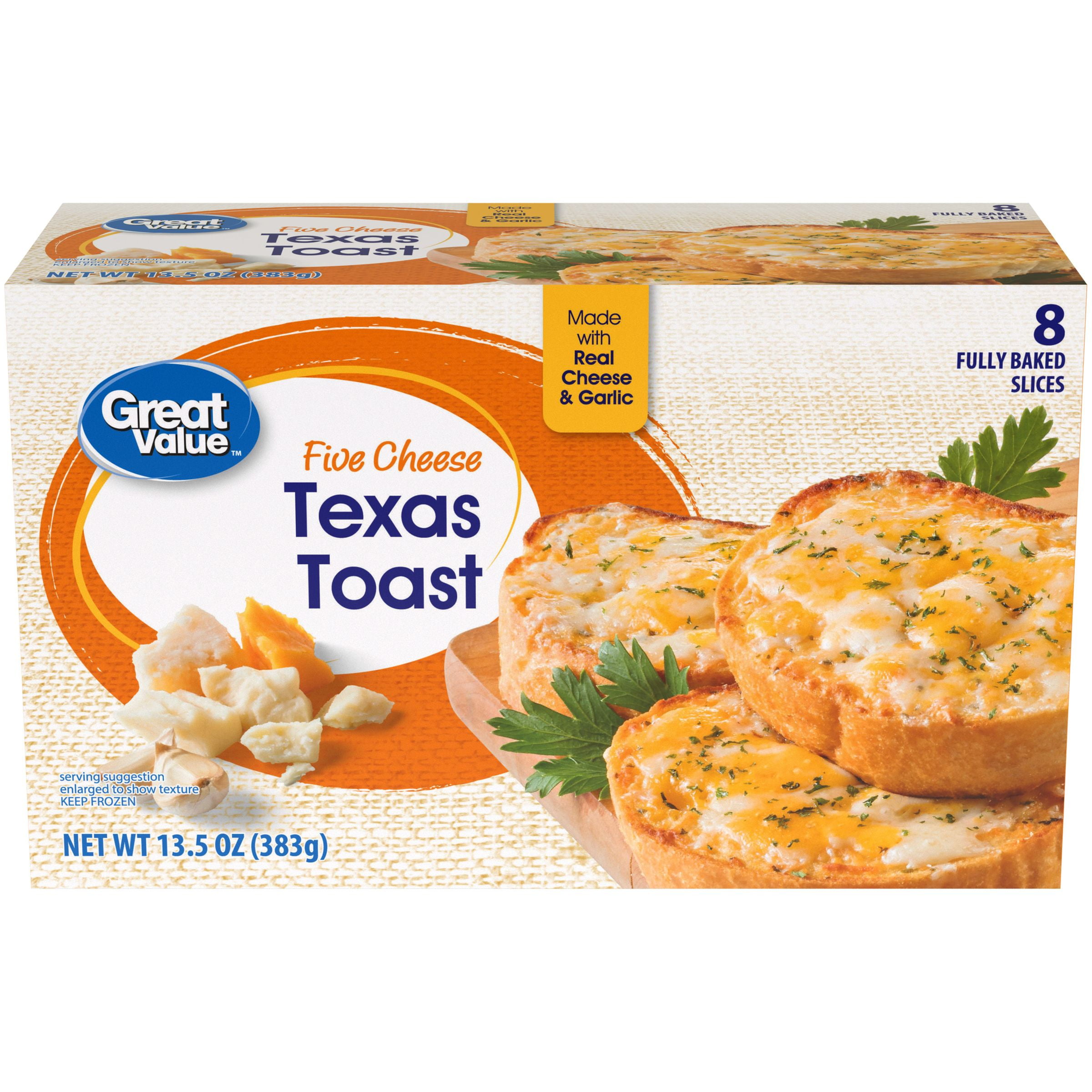 Great Value Frozen Five Cheese Texas Toast, 8 Count