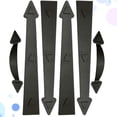 thumbnail image 2 of Juego de manijas decorativas magnéticas para puerta de garaje Troglfold (negro), 2 of 8