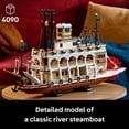 thumbnail image 4 of LEGO Ideas River Steamboat 3D Puzzle - Room Decor for Men and Women - Boat Model Building Kit for Adults, Ages 18+  - Arts & Crafts DIY Display for Bedroom or Office - Gift Idea for Birthdays - 21356, 4 of 9