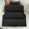 thumbnail image 6 of hotojiny Unisex Boys Girls Puffer Vest Stand Collar Sleeveless Quilted Vest Lightweight Warm down Jacket Winter Kid Clothes 3-13 Years, 6 of 7