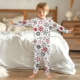 thumbnail image 6 of joogoo Christmas Snowflakes 2 Piece Long Sleeve Tee and Pants Cotton Pajama Set 8Y, 6 of 7