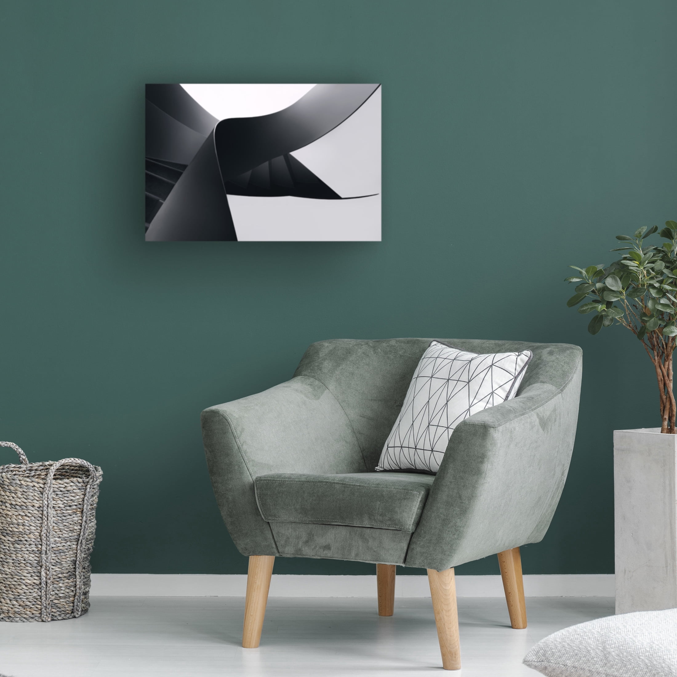 Trademark Fine Art Olavo Azevedo Diverging lines Canvas Wall Art