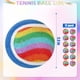 thumbnail image 2 of Pelotas de tenis para perros EXPAWLORER, paquete de 12 unidades, 6,5 cm, Rainbow Squeaky, 2 of 7