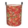 thumbnail image 2 of Uemuo Strawberry Pattern Circular Laundry Hamper Basket with handles,Collapsible laundry basket,Large capacity laundry hamper,Laundry Organizer-, 2 of 8