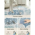 thumbnail image 5 of Summer Marine Life Area Rug for Bedroom 5x7 Ft Ocean Coral Shell Simple Lines Art Super Soft fuzzy Throw Rug Non-Slip Fluffy Plush Indoor Floor Carpet for Living Room Nursery Home Decor, 5 of 8