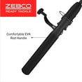 thumbnail image 3 of Zebco Ready Tackle 5'6" Spinning Reel and Fishing Rod Combo with 53-Piece Tackle Kit, Left-Hand Retrieve, Black, 3 of 10