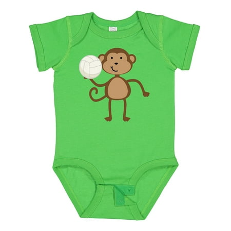 

Inktastic Volleyball Monkey Boy Gift Baby Boy Bodysuit