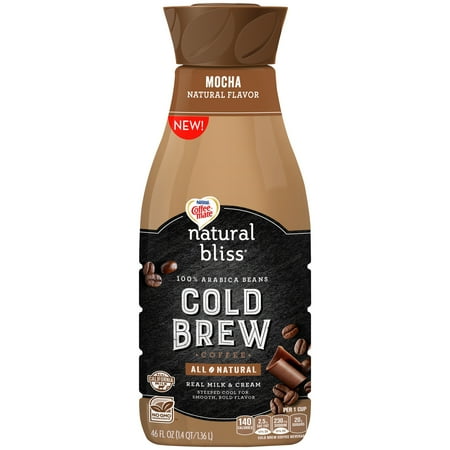 COFFEE MATE NATURAL BLISS Mocha All Natural Cold Brew Coffee 46 fl. oz. Bottle