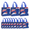 F, variant on chaungfeng 12 Pack American Flag Gift Bags, 4th of July Patriotic Stars and Stripes Reusable Totes Non Woven Candy Totes for Independence Day Birthday Party Supplies(7.9" x 7.9" x 3.5")