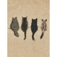 thumbnail image 4 of Women's Olive Green Cat Graphic Crewneck Sweater – Relaxed Long-Sleeve Knit Pullover-Apricot, 4 of 4
