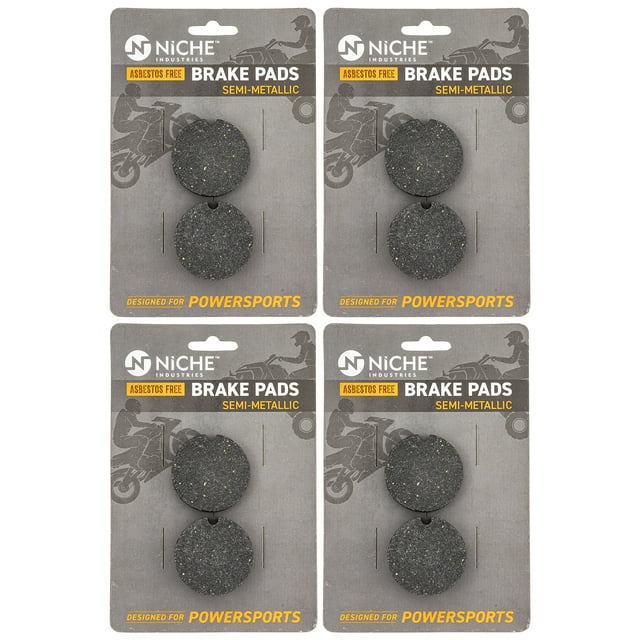 Niche Brake Pad Set Arctic Cat Bearcat 440 Panther 370 Rear Semi-Metallic 4 Pack 519-KPA2512D