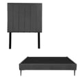 thumbnail image 1 of Box Base Cama Slim Individual+ Cabecera Argos Gris Carbon, 1 of 7