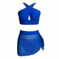 thumbnail image 1 of Traje de Baño de Bikini de Mujer Traje de Baño Dividido Slings Falda de Playa de Franja Set de Tres Piezas, Traje de Baño de 85% Nylon 15% Spandex para Piscina, Playa Y Verano, 1 of 6