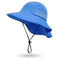 thumbnail image 2 of Baby Toddler Sun Hat UPF 50+ For Outdoor Beach Swimming/Royal Blue, 2 of 8