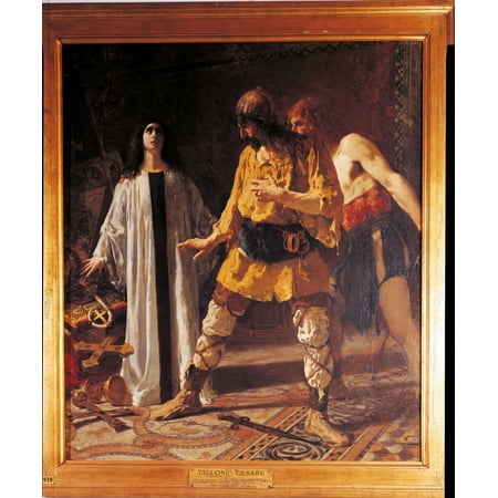 En Defending The Church Vestments And Vessels Entrusted To Her Safe Keeping Against A Goths Rapacity Canvas Art - (18 x 24)