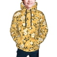 thumbnail image 2 of Bingfone Daisies Flowers Pattern Youth Classic Hoodies Soft Hooded Pullover Sweatshirts for Girls and Boys, 2 of 6