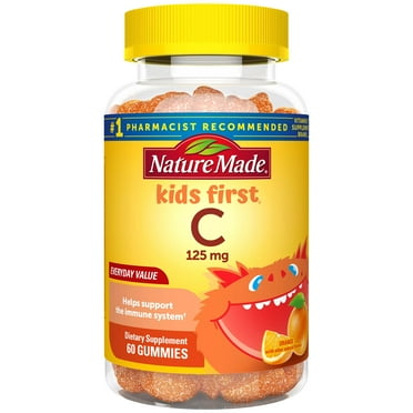 Nature Made Kids First Vitamin C Gummies, Dietary Supplement for Immune Support, 60 Count