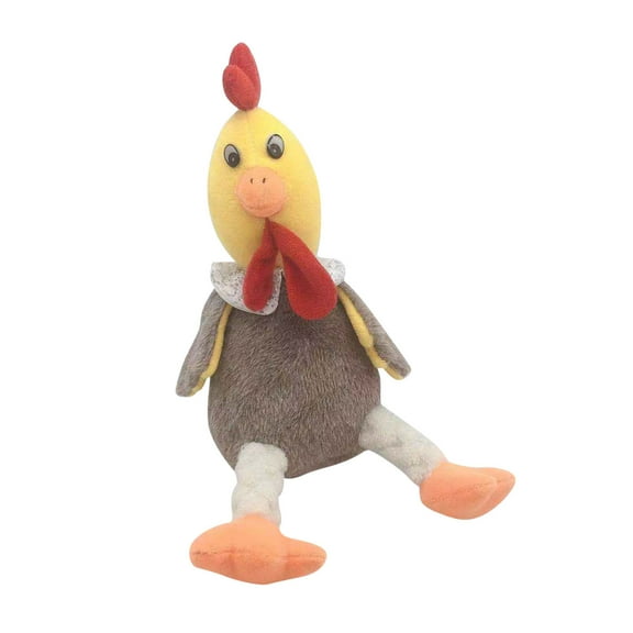 Squawking Turkey Doll - Interactive Plush Toy with Spring Neck & Sound, Funny Pet Toy for Cats, Dog Entertainment, Kids Prank Gags (B)