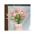thumbnail image 3 of 13Inch Artificial Tulips And Lavender Bouquet With Baby Breath For Wedding Home Decoration Silk Flower Arrangements, 3 of 11
