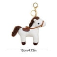 thumbnail image 3 of Llavero de peluche con la mascota del Año de los Caballos, ideal para colgar en mochilas, carteras o como decoración de regalo., 3 of 6