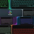 thumbnail image 2 of Clavier Sans Fil Bluetooth 3.0 avec Batterie Rechargeable Intégrée pour Tablette Téléphone Ordinateur, Rétroéclairage 7 Couleurs, 2 of 12