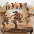 thumbnail image 2 of Vintage Western Cowboy Bedding Sets Twin Duvet Cover 3 Piece Cute Bed Set for Boys Girls Kid, 2 of 6