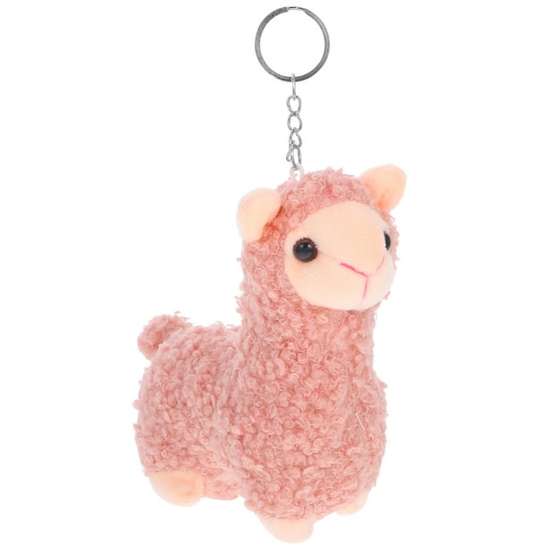 Llavero de alpaca, llama, lindo llavero de peluche de alpaca, lindo llavero de peluche de oveja, llavero colgante de alpaca, adornos para fiestas