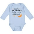thumbnail image 3 of Inktastic I Love My Mommy to the Moon and Back Boys or Girls Long Sleeve Baby Bodysuit, 3 of 5