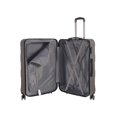 thumbnail image 4 of Nicci Deco Plastic 3-Piece Luggage Set Charcoal (CRL010-Char), 4 of 5