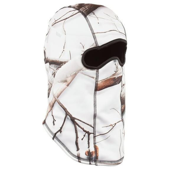 Men's Snow Camo Brown Reversible Facemask One Size