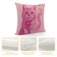 thumbnail image 4 of Orinice Cute Cat Graphic Decorative Cushion Throw Pillow Cover for Home Sofa, Autumn Theme, 1PC 22x22in, 4 of 5