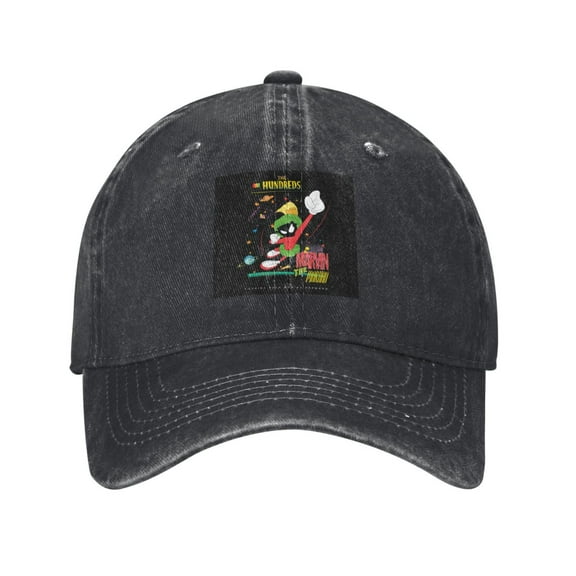 Marvin The Martian 3 Men And Women Denim Baseball Cap Adjustable Vintage Trucker Hat Washed Casquette Denim Cap Hat
