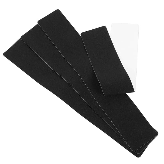 GOOHOCHY 4pcs Clear Indoor Non- Stair Treads Peel and Stick Floor Tiles Anti-Skid Carpet Strips for Wooden Steps