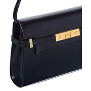 Saint Laurent Manhattan Small Leather Shoulder Bag, Black