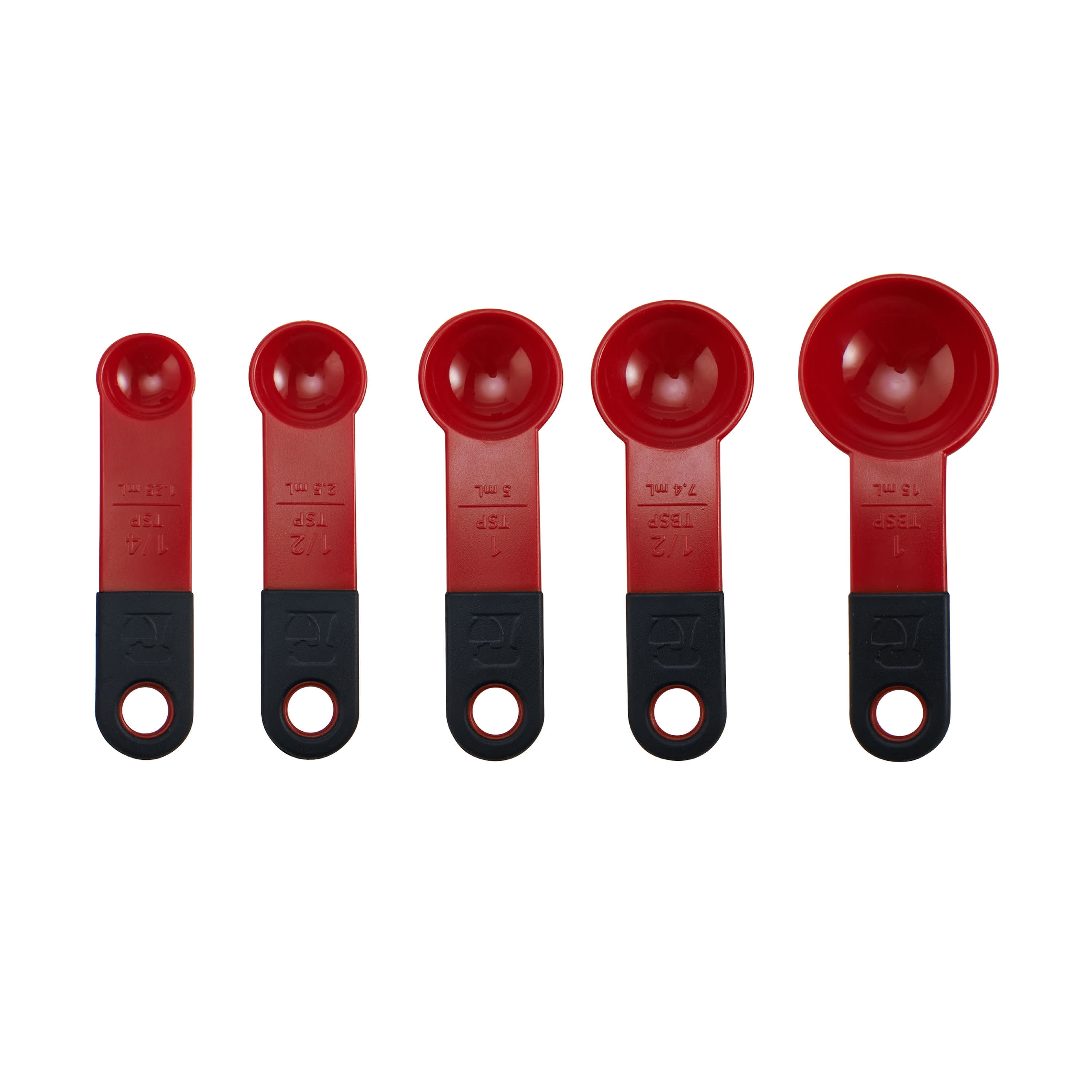 KitchenAid Plastic Measuring Spoons Set of 5 Red KC057OHERA for sale online