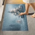 thumbnail image 4 of 2 Piece Bath Mat Set with U-Shaped Toilet Mat and Rectangle Bath Rugs Non Slip Machine Washable Bathroom Mats Christmas Tree with Lights, 4 of 7