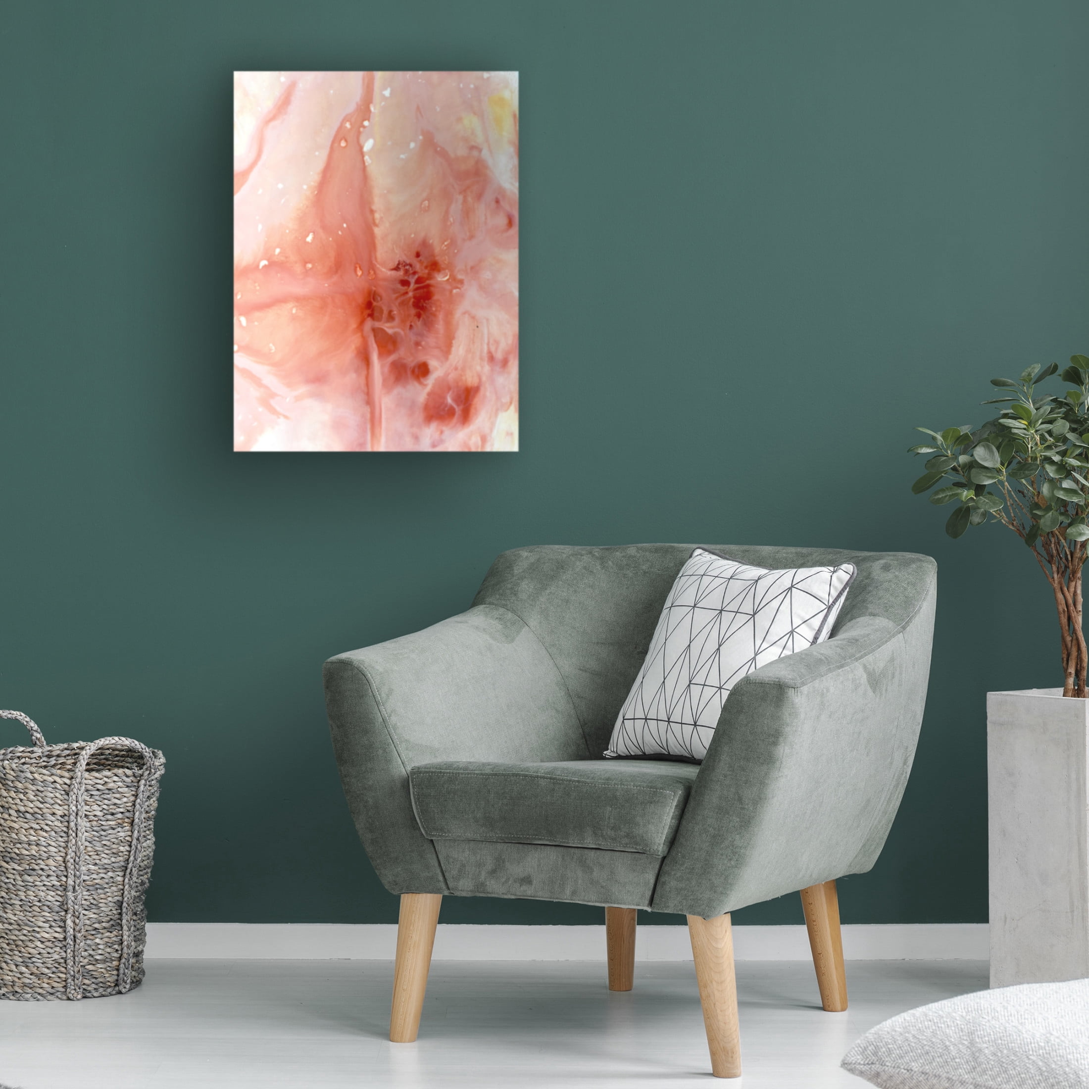 Canvas Wall Art - Maliq 'Desert Rose' Wall Art for Living Room, Bedroom, or Office Décor by Trademark Fine Art - 18 x 24 Inches