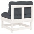 thumbnail image 5 of vidaXL Middle Sofas with Cushions 2 pcs White Solid Wood Pine, 5 of 5
