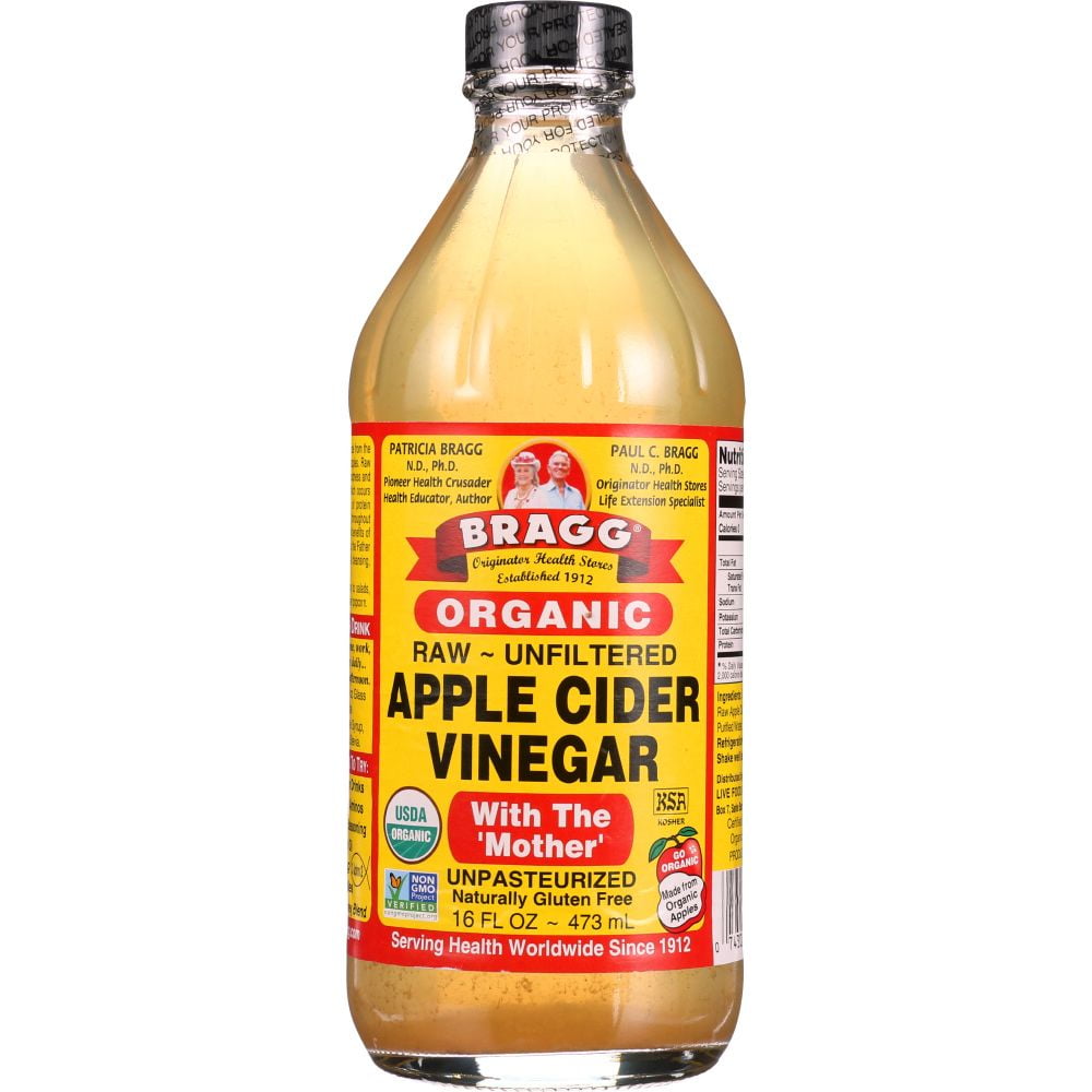 Bragg's Liquid Aminos Org Raw Unsweetened Apple Cider Vinegar ( 12X16 Oz) by