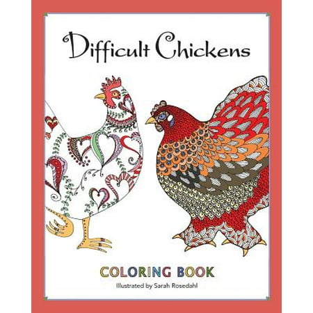 Difficult Chickens Coloring Book Walmart Com