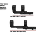 thumbnail image 6 of Monstrum Offset Adjustable Spacing Extended Scope Mount with Picatinny Base | 1 inch Diameter, 6 of 8