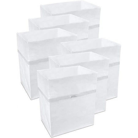 

Clean Cubes 13 Gallon Disposable Trash Cans (6-Pack / Reusable / White)