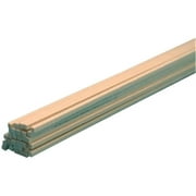 Midwest Products 4022W Basswood Strip, 24 in L, 1/16 in W, 1/16 in H 60 Pack