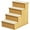 Natural Wood, variant on PawHut Pet Stairs, Dog Steps with Non-Slip Carpet for High Bed Natural Wood
