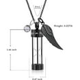 thumbnail image 4 of Cremation Urn Necklace for Ashes Timeless Hourglass Memorial Pendant Keepsake Jewelry for Human Pet Ashes, 4 of 9