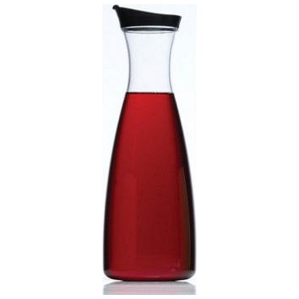 Prodyne Acrylic Juice Jar 36oz, Black Lid