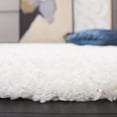 thumbnail image 3 of SAFAVIEH California Plush Solid Shag Area Rug, White, 3' x 3' Round, 3 of 12