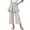 White, variant on BXSRUTA Girls Elastic Waist Ruffle Hem Wide Leg Cropped Pants High Rise Casual Layered Skirt Pants