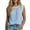 Blue, variant on SJLDQY Womens Cotton Linen Tshirts Sleeveless T-Shirts for Women Casual Lace Crew Neck Solid Breathable Tank Tops